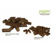 90 g Vzorka MINIGRANULE Monoproteínové Yoggies s morčacím mäsom a pšeno, lisované za studena s probiotikami