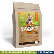 2kg, Yoggies Active kačica a zverina, granule lisované za studena s probiotikami