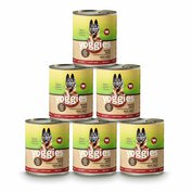 Balenie 6x800g Yoggies hovädzia konzerva s pestrecom mariánskym