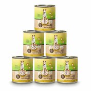 Balenie 6x800g Yoggies morčacie a teľacie, konzerva s jablkami