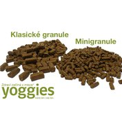 90 g Vzorka Kuracie a hovädzie mäso, granule lisované za studena s probiotikami Yoggies, Veľkosť granúl STANDARD