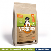 5kg, MINIGRANULE Yoggies Active kačica a zverina, granule lisované za studena s probiotikami