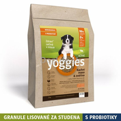 90g Vzorka MINIGRANULE Yoggies Active kačica a zverina, granule lisované za studena s probiotikami