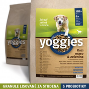 20 kg, Kozie mäso (hypoalergénne) & zelenina s probiotikami, Yoggies